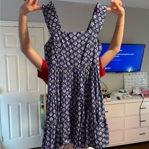 Blue Floral Tank Dress